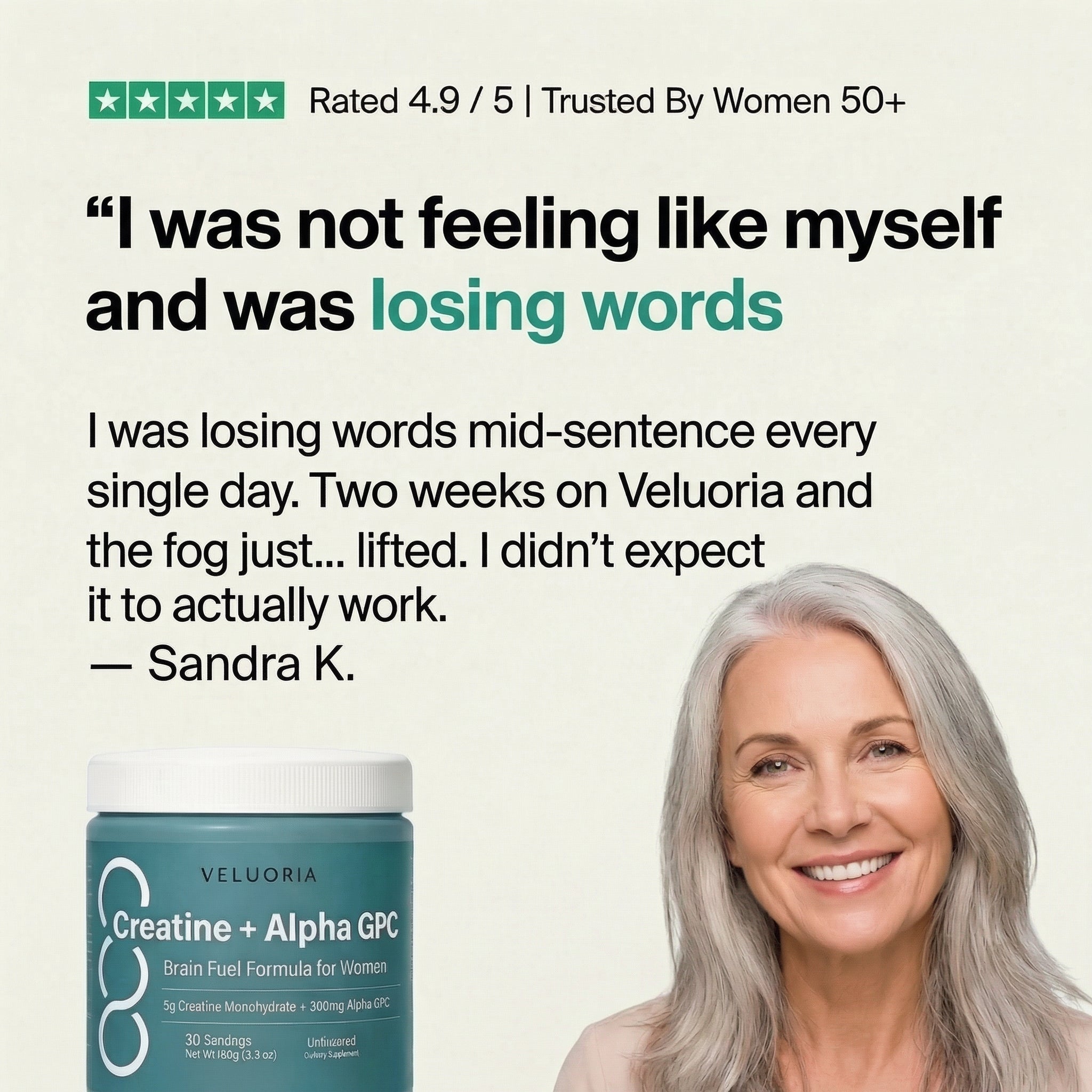 Veluoria™ Creatine with Alpha GPC